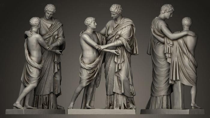 Статуи античные и исторические Orestes and Electra